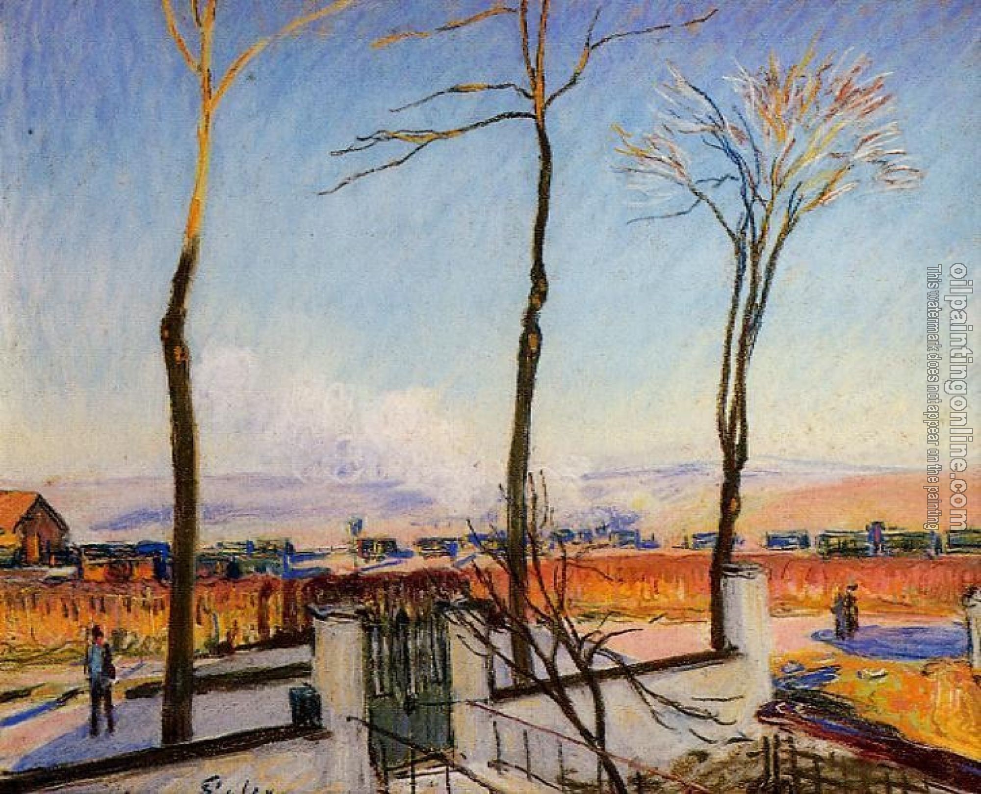 Sisley, Alfred - Winter Sun, Moret